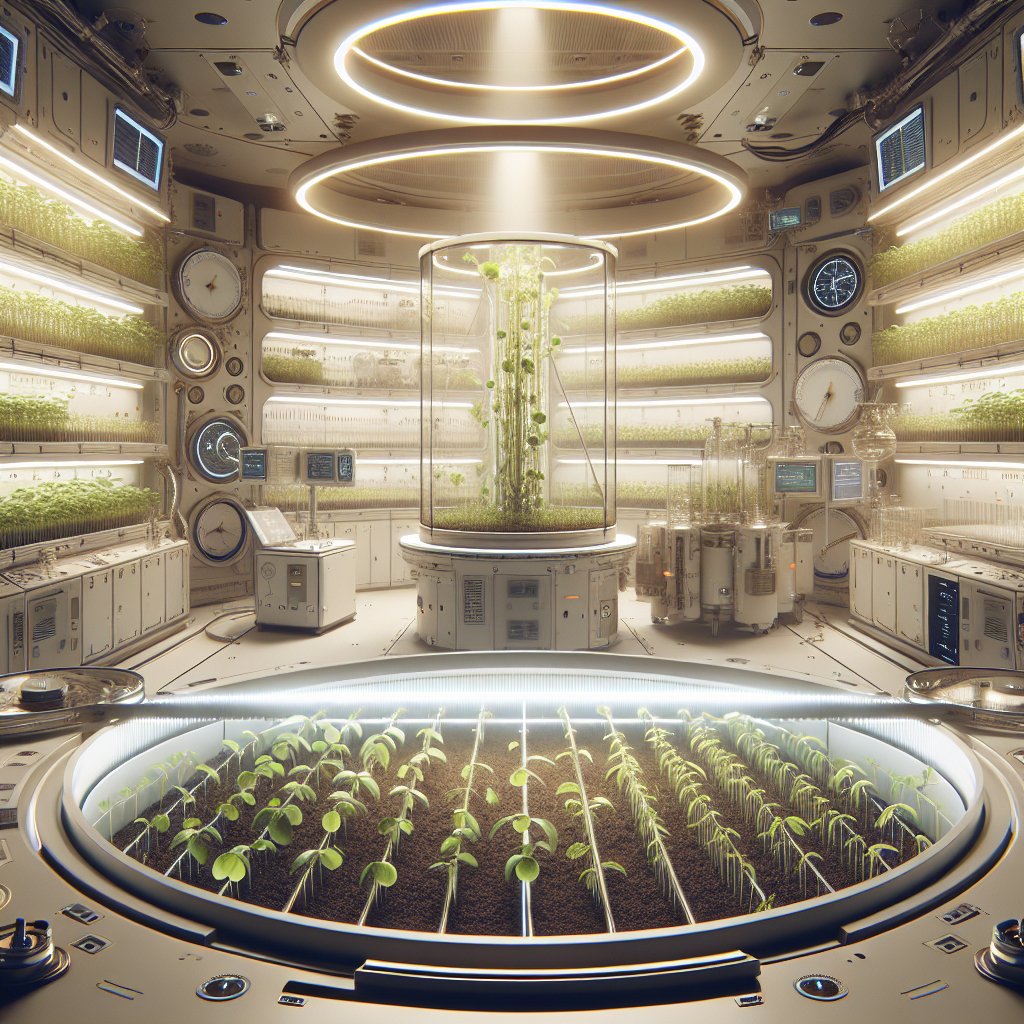 The impact of microgravity on plant growth.