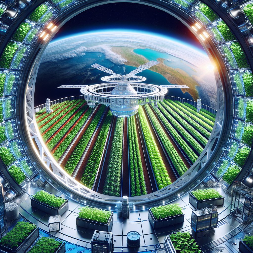 How space farming could address food security on Earth.