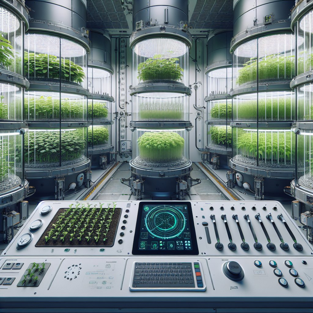 The development of soil-free farming techniques for space.