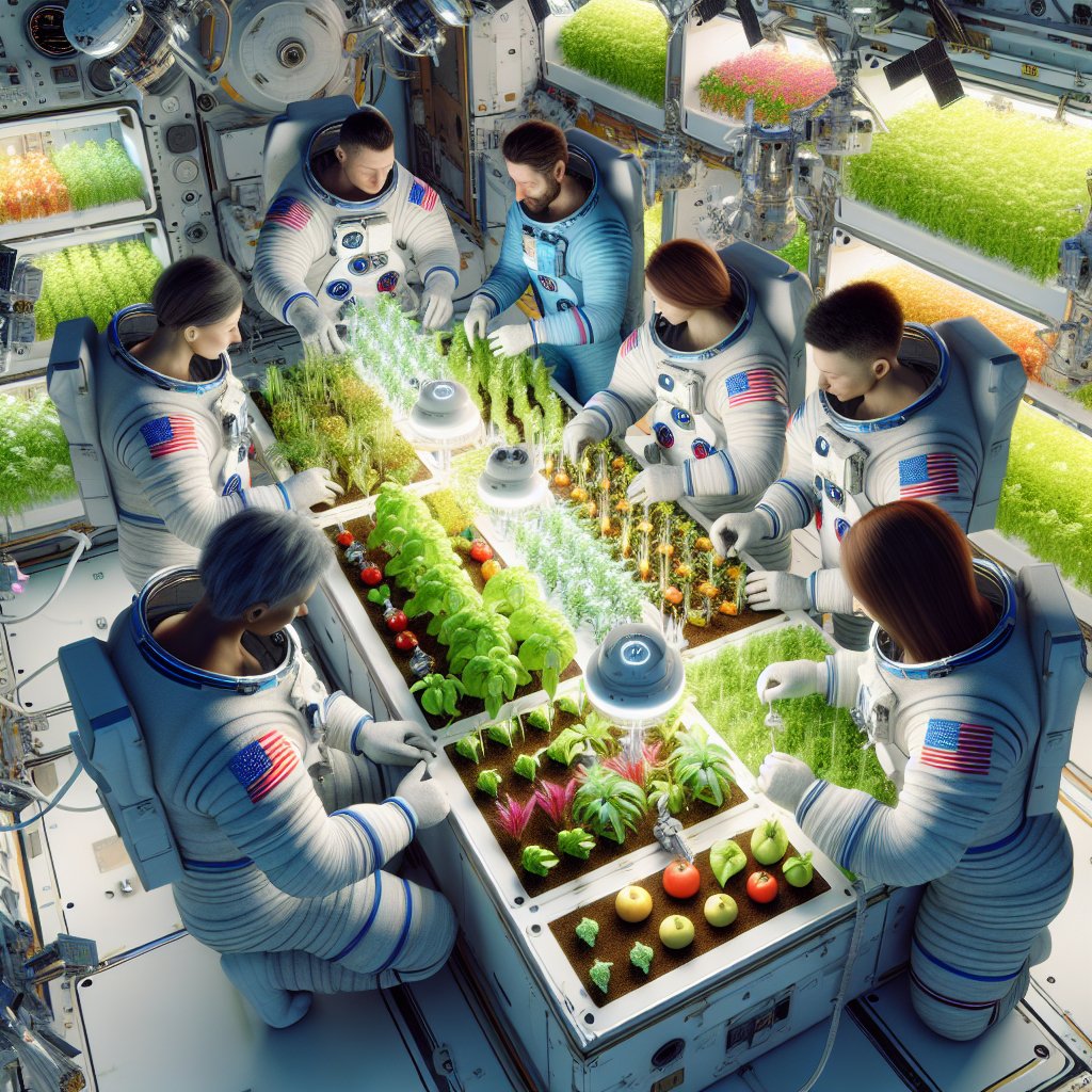 How astronauts grow food on the International Space Station (ISS).