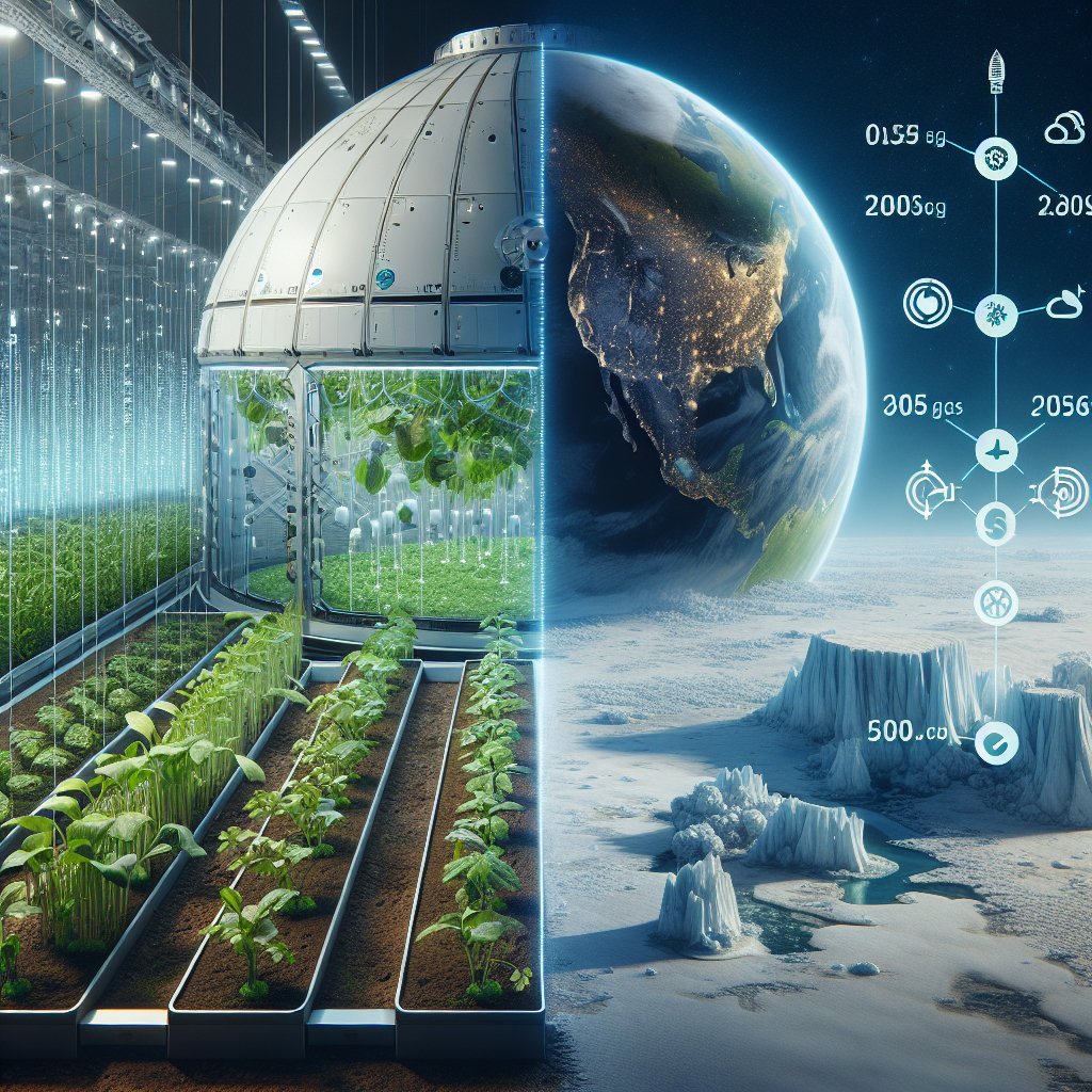 How climate change research benefits from space agriculture studies.