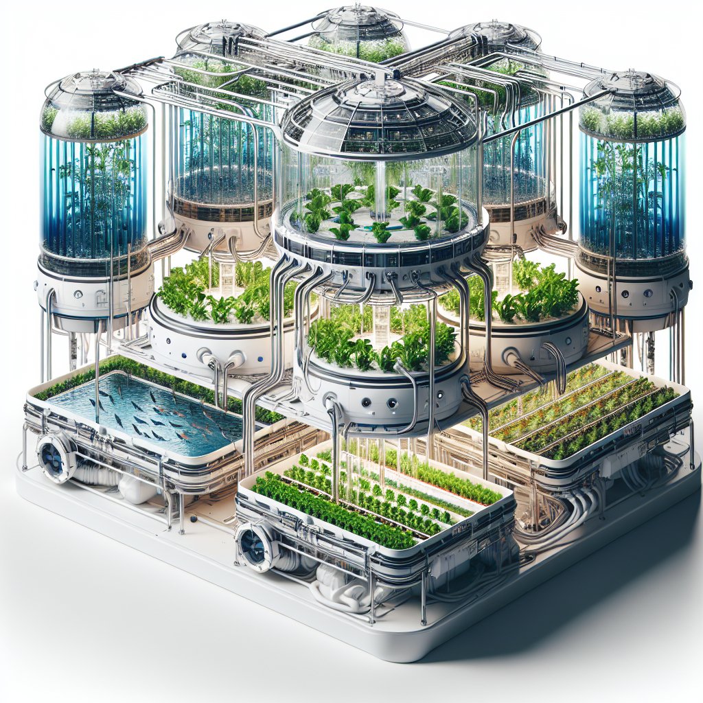 The role of aquaponics in space farming systems.