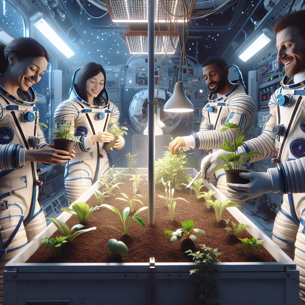 The psychological benefits of farming for astronauts.