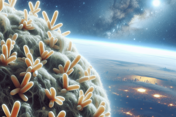 How microbial ecosystems support agriculture in space.