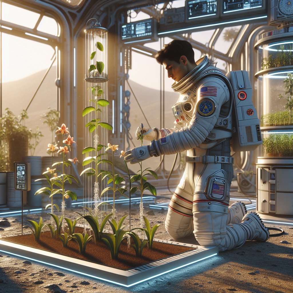 The importance of genetic engineering for space farming.