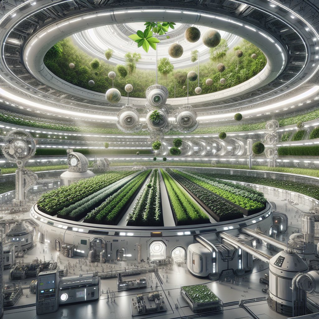 How artificial ecosystems could support space agriculture.