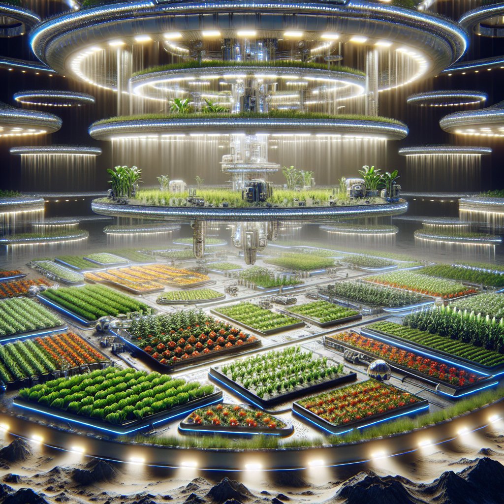 The future of farming beyond Earth: A speculative look.