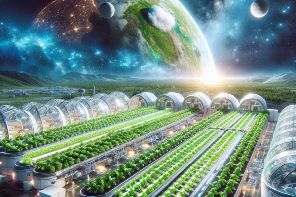 The role of space farming in mitigating the impact of global population growth.