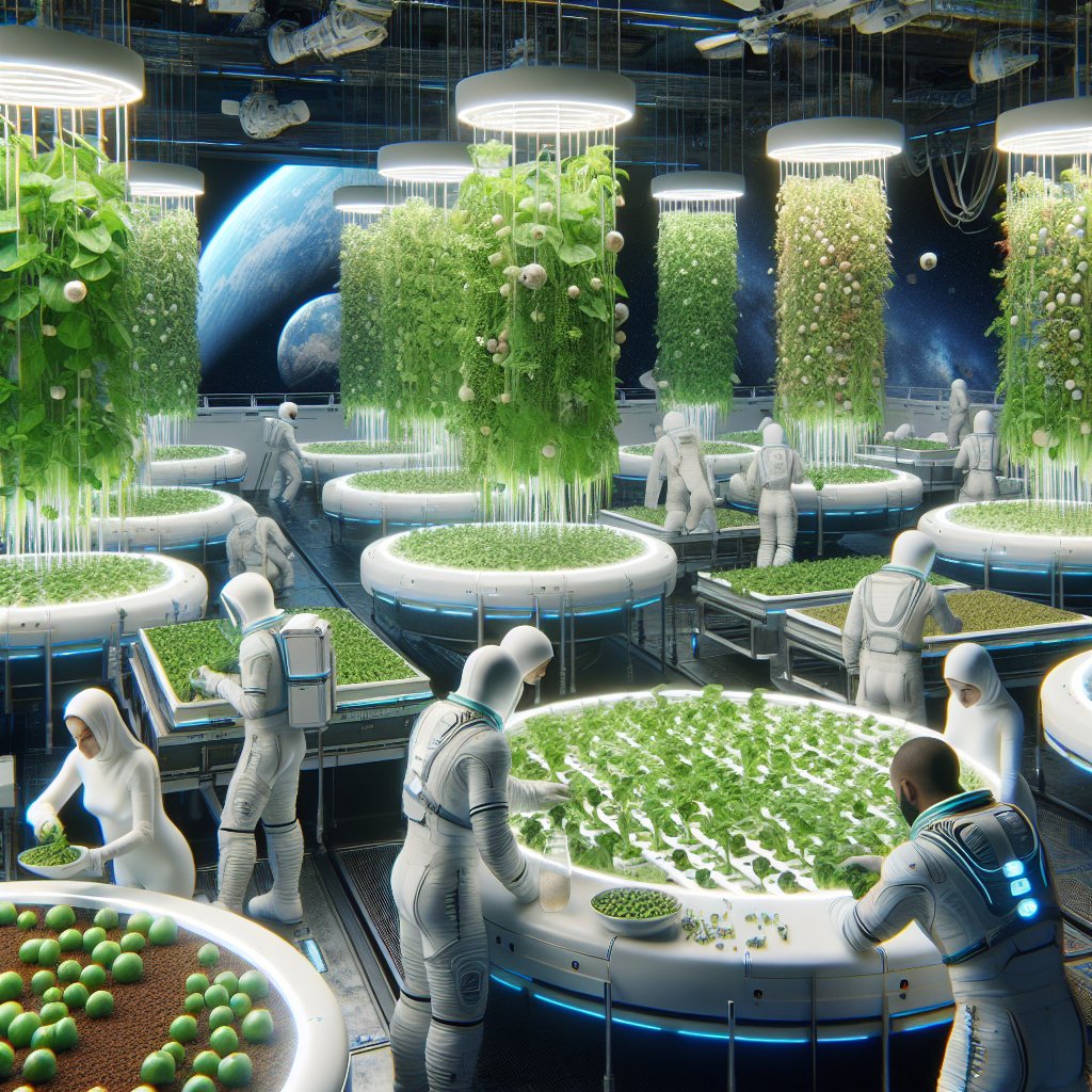 The future of plant-based protein production in space.