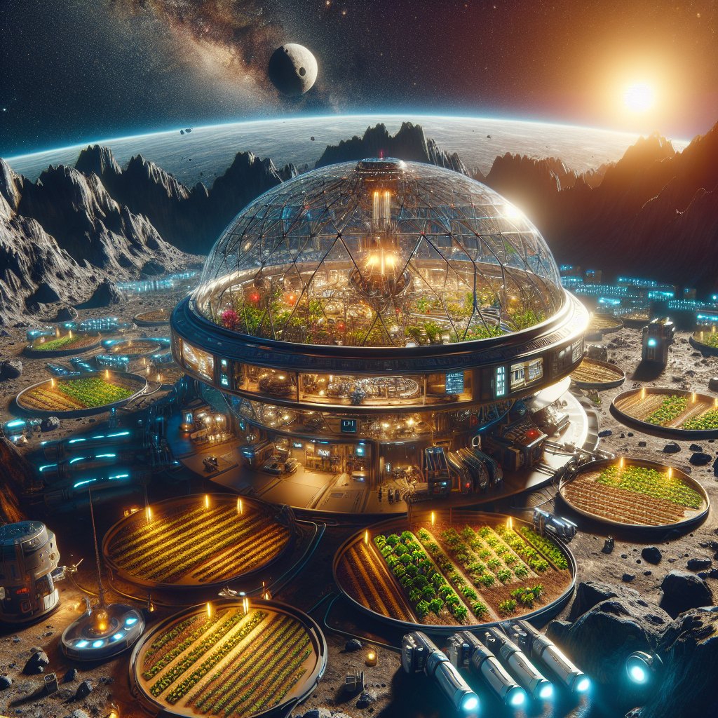 The future of farming in asteroid mining colonies.