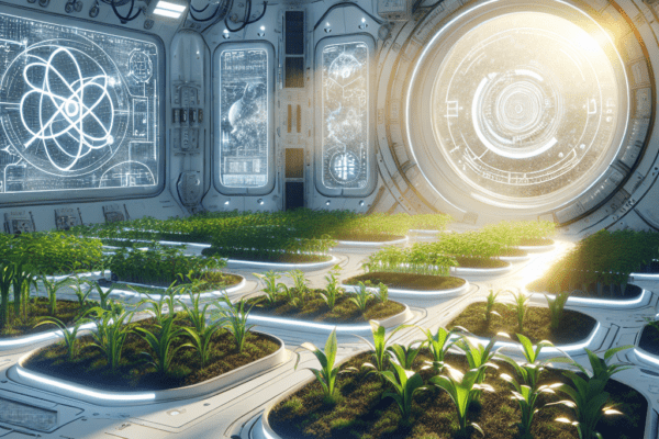 The future of farming with nanotechnology in space.