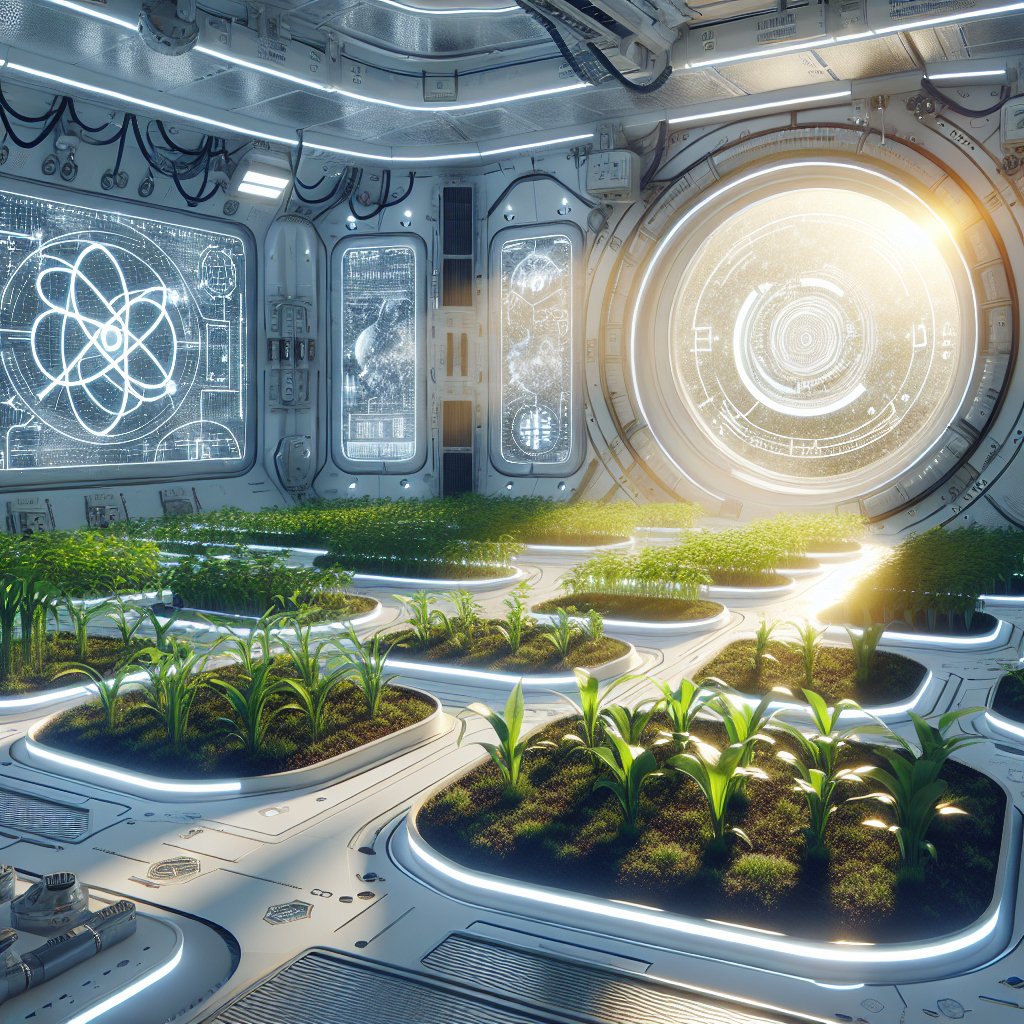 The future of farming with nanotechnology in space.